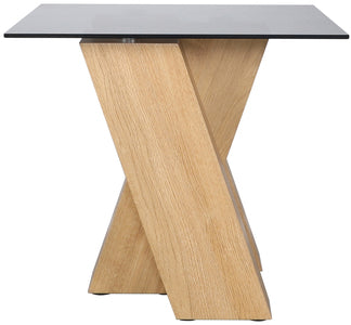 Lamp Table - With Smoked Glass