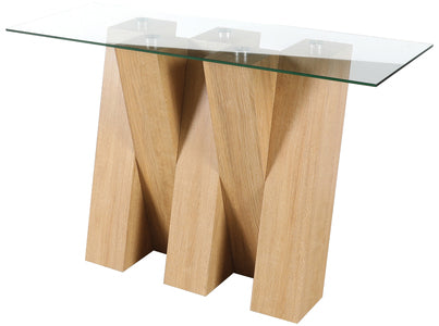 NEV079C Console Table - With Clear Glass