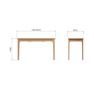 1.2m Butterfly Extending Table