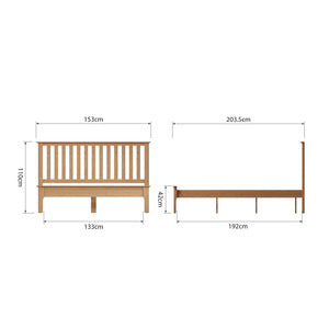4'6 Slatted Bed