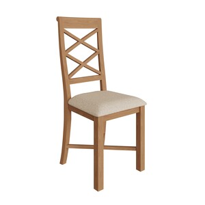 NT-CBCF Double Cross Back Chair With Fabric Seat