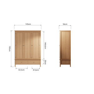 Large 3 Door Wardrobe