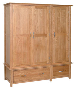 NW50 Triple Wardrobe With 2 Drawers