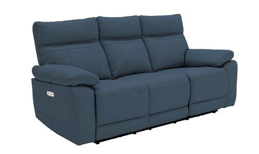 3 Seater Electric Recliner - Indigo