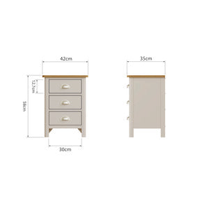 3 Drawer Bedside