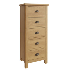 RAO-5DN 5 Drawer Narrow Chest