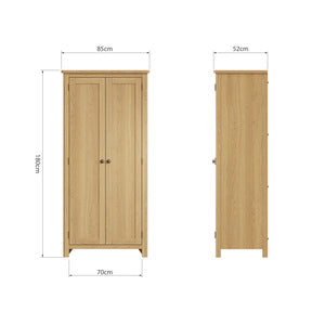 2 Door Full Hanging Wardrobe