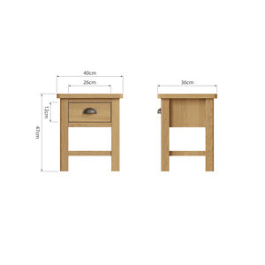 1 Drawer Lamp Table