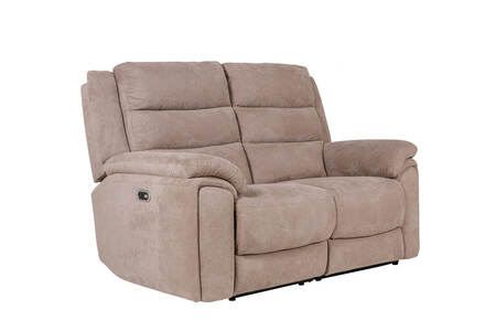 2 Seater Electric Recliner - Biscuit
