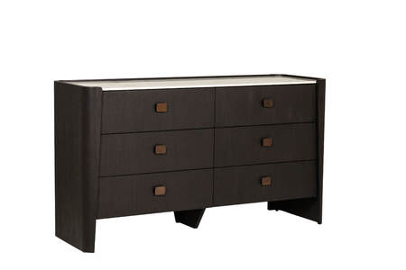 Dressing Chest 6 Drawer - Ebony