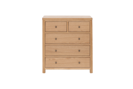 Rnt-412-OK Tall Chest-5 drawer - Oak