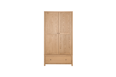 Rnt-422-OK Wardrobe -2 door - Oak Natural