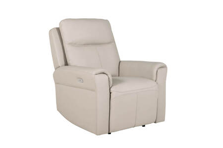 1 Seater Electric Recliner - Stone Leather