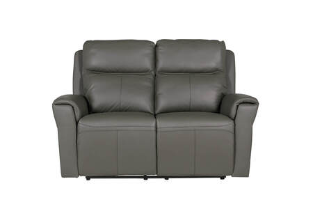 2 Seater Electric Recliner - Ash Leather