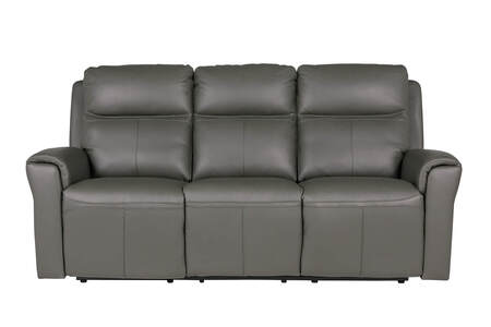 Rus-353-AH 3 Seater Electric Recliner - Ash Leather
