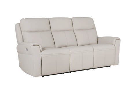3 Seater Electric Recliner- Stone Leather