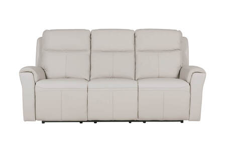 Rus-353-ST 3 Seater Electric Recliner- Stone Leather