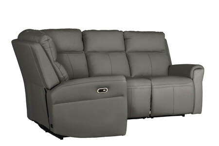 Corner Group Electric Recliner (4pcs) - Ash Leather