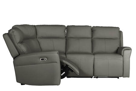 Rus-359-AH Corner Group Electric Recliner (4pcs) - Ash Leather