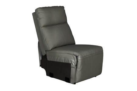 Armless Sectional - Ash Leather