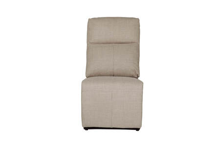 Armless Sectional - Mushroom Fabric