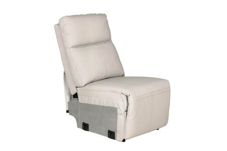 Armless Sectional - Stone Leather