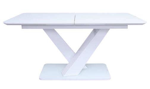 Raf-163-WH Dining Table Ext - White Gloss 1200/1600
