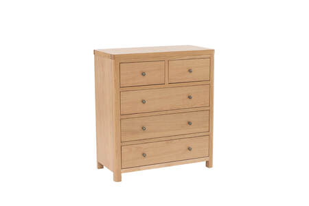 Tall Chest-5 drawer - Oak