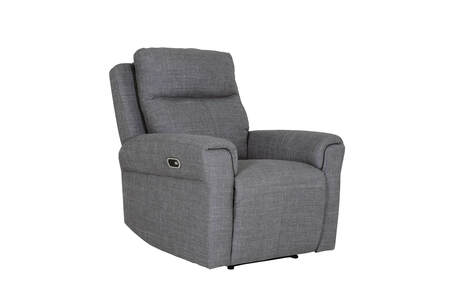 1 Seater Electric Recliner - Charcoal Fabric