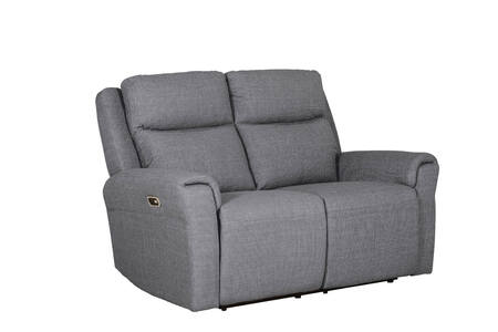 2 Seater Electric Reclininer - Charcoal Fabric