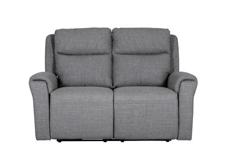 Rus-352-CL 2 Seater Electric Reclininer - Charcoal Fabric