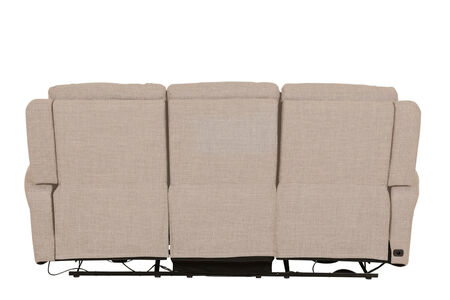 3 Seater Electric Recliner - Mushroom Fabric