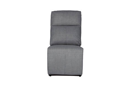 Armless Sectional - Charcoal Fabric