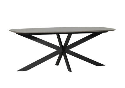 Sda-200-SM Dining Table Oval 2000mm - Smoke