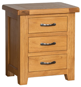 SOM001 3 Drawer Bedside