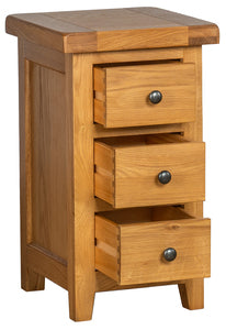 Compact 3 Drawer Bedside