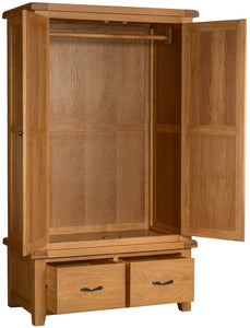 Double Wardrobe With 2 Drawers