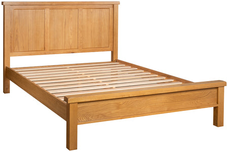 SOM042 4'6" Double Low Foot End Panel Bed