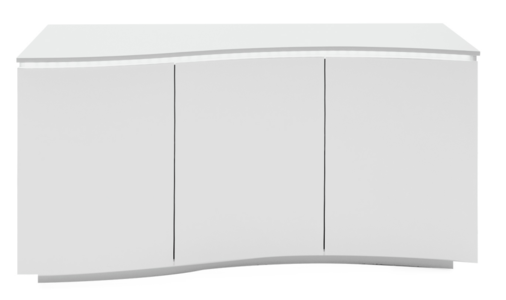 Laz-003-WH Sideboard - White Gloss with LED