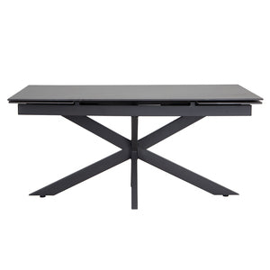 1.6M Extending Sintered Stone Grey Dining Table