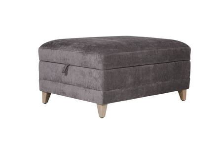 Tat-314-DKGY Storage Ottoman - Dark Grey