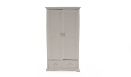 Tun-422-GY Wardrobe - 2 Door - Grey