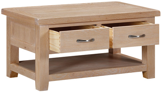 Coffee Table With 2 Drawers