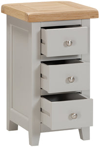 Compact 3 Drawer Bedside