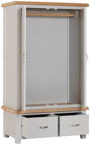 Double Wardrobe With 2 Drawers