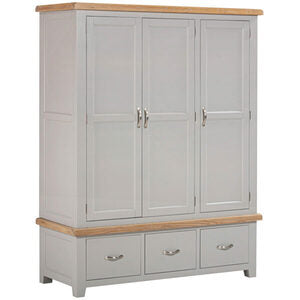 WPT033 Triple Wardrobe With 2 Drawers