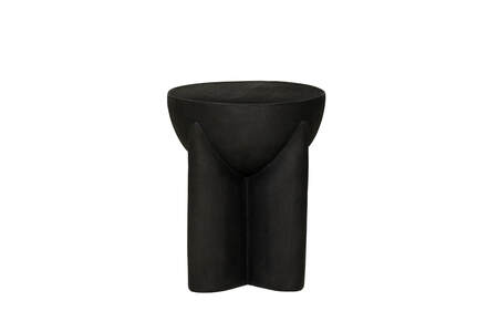 Lamp Table Round - Black