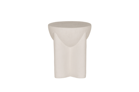 Lamp Table Round - White