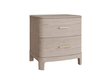 Bedside Table 2 Drawer - Parisian Cream