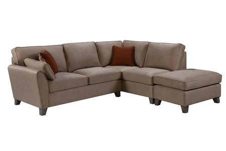 Ctl-307-BT-RHF Corner Group - Biscuit (RHF) (2 Scatter Cushions)